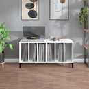 vinylskab 100x38x48 cm konstrueret træ hvid