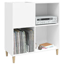 vinylskab 84,5x38x89 cm konstrueret træ hvid