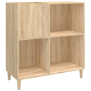 vinylskab 84,5x38x39 cm konstrueret træ sonoma-eg