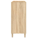 vinylskab 84,5x38x39 cm konstrueret træ sonoma-eg
