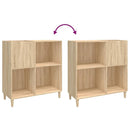vinylskab 84,5x38x39 cm konstrueret træ sonoma-eg