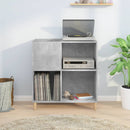 vinylskab 84,5x38x89 cm konstrueret træ betongrå