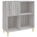 vinylskab 84,5x38x39 cm konstrueret træ grå sonoma-eg
