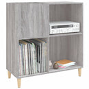 vinylskab 84,5x38x39 cm konstrueret træ grå sonoma-eg
