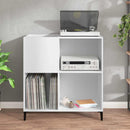 vinylskab 84,5x38x89 cm konstrueret træ hvid