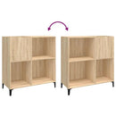 vinylskab 84,5x38x39 cm konstrueret træ sonoma-eg