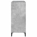 vinylskab 84,5x38x89 cm konstrueret træ betongrå