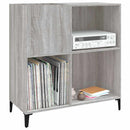 vinylskab 84,5x38x39 cm konstrueret træ grå sonoma-eg