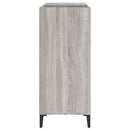 vinylskab 84,5x38x39 cm konstrueret træ grå sonoma-eg