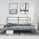 sengeramme med sengegavl 193x203 cm metal sort