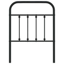 udskiftningsgavl 75 cm metal sort