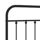 udskiftningsgavl 75 cm metal sort