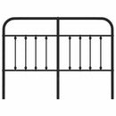 udskiftningsgavl 135 cm metal sort