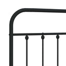 udskiftningsgavl 135 cm metal sort