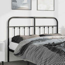 udskiftningsgavl 135 cm metal sort