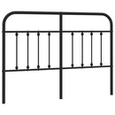 udskiftningsgavl 140 cm metal sort