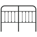 udskiftningsgavl 140 cm metal sort