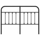 udskiftningsgavl 150 cm metal sort