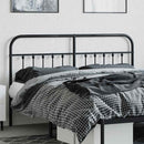 udskiftningsgavl 160 cm metal sort