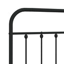 udskiftningsgavl 160 cm metal sort