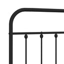 udskiftningsgavl 180 cm metal sort