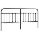 udskiftningsgavl 193 cm metal sort