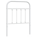 udskiftningsgavl 75 cm metal hvid
