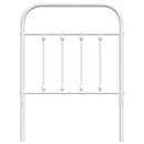 udskiftningsgavl 75 cm metal hvid