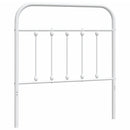 udskiftningsgavl 80 cm metal hvid