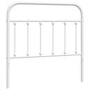 udskiftningsgavl 100 cm metal hvid