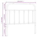 udskiftningsgavl 100 cm metal hvid