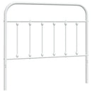 udskiftningsgavl 107 cm metal hvid