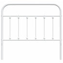 udskiftningsgavl 107 cm metal hvid