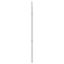 udskiftningsgavl 107 cm metal hvid