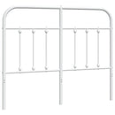 udskiftningsgavl 120 cm metal hvid
