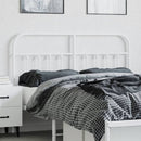 udskiftningsgavl 135 cm metal hvid