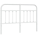 udskiftningsgavl 140 cm metal hvid