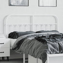 udskiftningsgavl 140 cm metal hvid