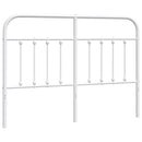 udskiftningsgavl 150 cm metal hvid
