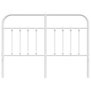 udskiftningsgavl 150 cm metal hvid