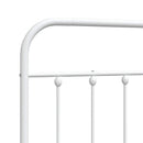 udskiftningsgavl 150 cm metal hvid