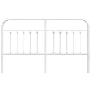 udskiftningsgavl 180 cm metal hvid