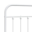 udskiftningsgavl 180 cm metal hvid