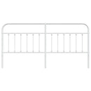 udskiftningsgavl 200 cm metal hvid