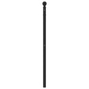 udskiftningsgavl 100 cm metal sort
