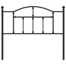 udskiftningsgavl 107 cm metal sort
