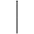 udskiftningsgavl 107 cm metal sort