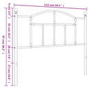 udskiftningsgavl 107 cm metal sort