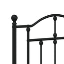 udskiftningsgavl 120 cm metal sort