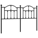 udskiftningsgavl 135 cm metal sort
